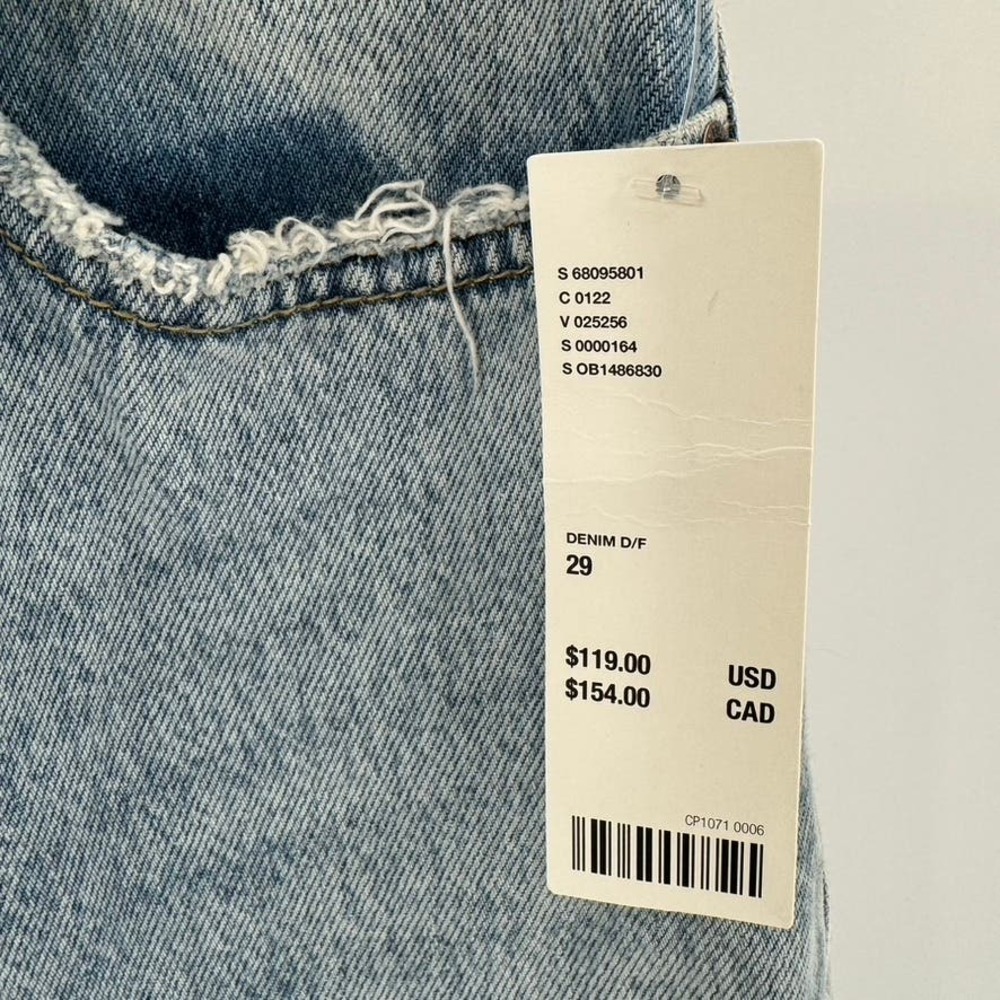 BDG Light Blue Flare Jeans with Artistic Patterns - Picture 8 of 15